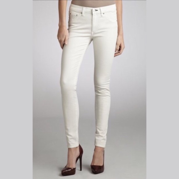 Rag and Bone Blanc Womens Skinny Jeans sz 32 - Picture 3 of 5